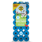 Bags On Board Dog Poop Bags | Strong, Leak Proof Dog Waste Bags | 9 x14 Inches, 315 Blue Bags