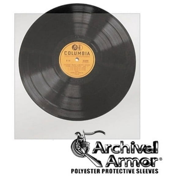 Bags Unlimited S1010R - 10 Inch 78 RPM Record Sleeves - No Flap 10 Count (Clear)  [BAGS / SLEEVES] Large Item Exception