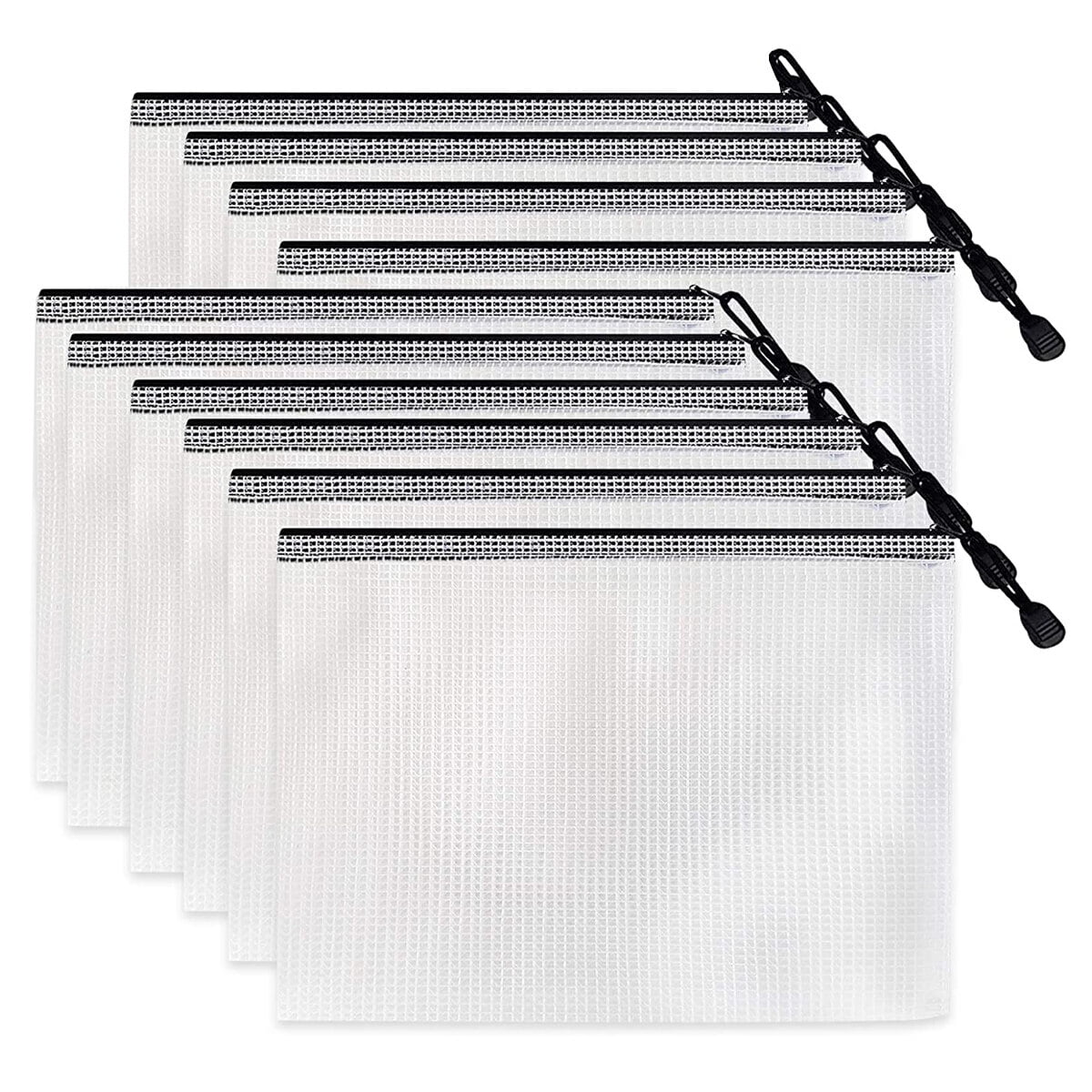 Bags Zipper File Pouch Mesh Storage Document Bag Classroom Pouches Zip