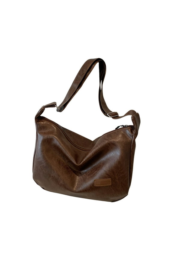 Bags for Women Soft Foldable Vegan Leather Shoulder Handbag Stylish Slouchy Tote Purses