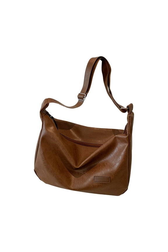 Bags for Women Soft Foldable Vegan Leather Shoulder Handbag Stylish Slouchy Tote Purses