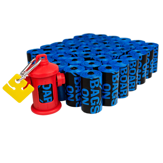 Bags on Board Poop Bags for Dogs - Blue - 9" x 14" - 600 Count