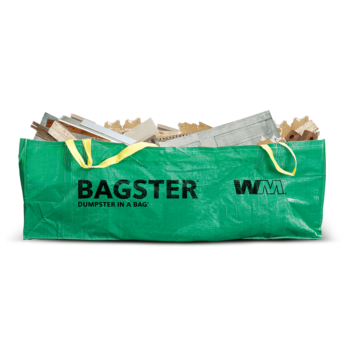Waste Management Bagster Dumpster in a Bag Green