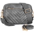 thumbnail image 1 of Bagsure Leather Crossbody Purses and Handbags for Women Shoulder Bag for Women Quilted Cross Body Bag for Woman with Two Wide Straps, 1 of 6