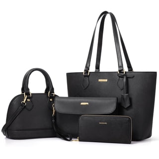 Women Handbags Set 4pcs Purses for Women Tote Bags Satchel Shoulder Bag Wristlet Bag Clutch Purse for Women