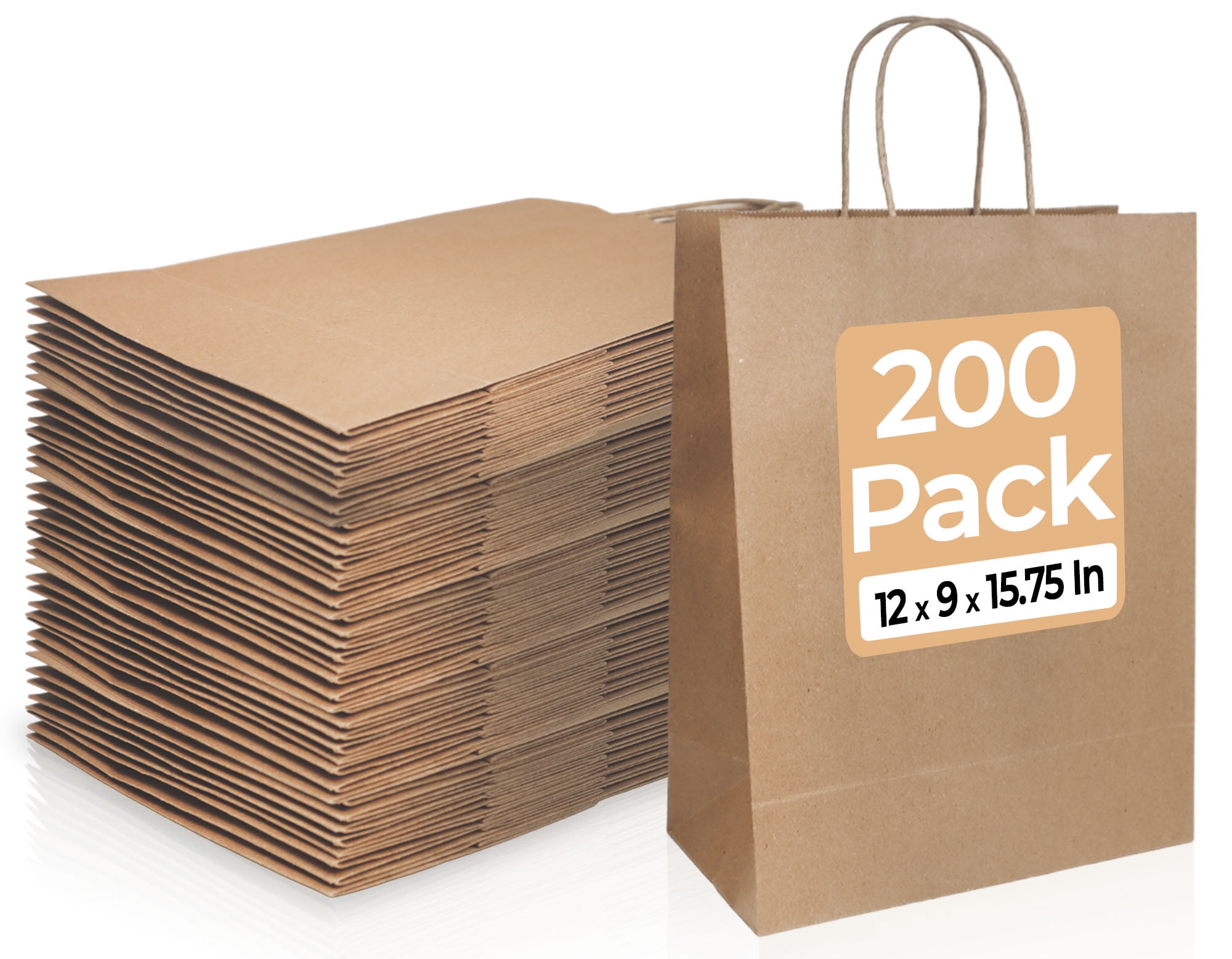 Gift Bags Sturdy Brown Paper Bags 16 X Paper Bags Fit Meal Prep