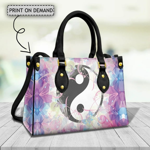 Bagua Pattern Brand Design Casual Women's Handbag Fashion Pu Leather Top Handle Shoulder Bag New Trendy Commuter Clutch