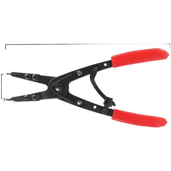Baguer 10 Inch Interchangeable Tip Circlip Pliers for Internal Snap Rings,Simple Operation, One Step Use, Save Your Time