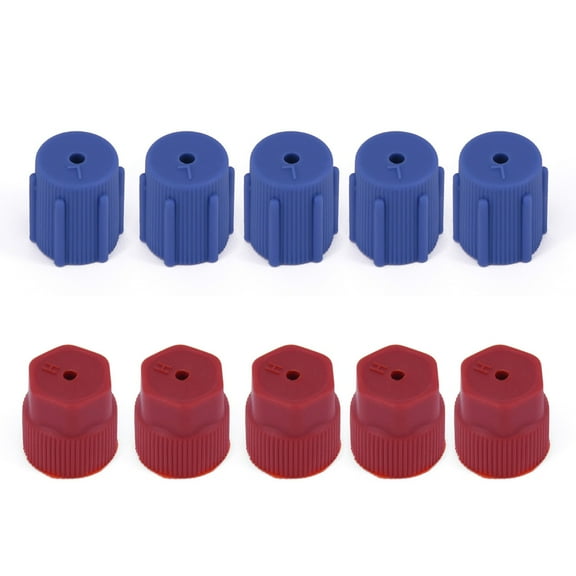 Baguer 10 Pcs R134A 13Mm & 16Mm Ac System Cap Charging Port Service Cap Hi Low-Side Car Air Conditioning Replacement Maintenance