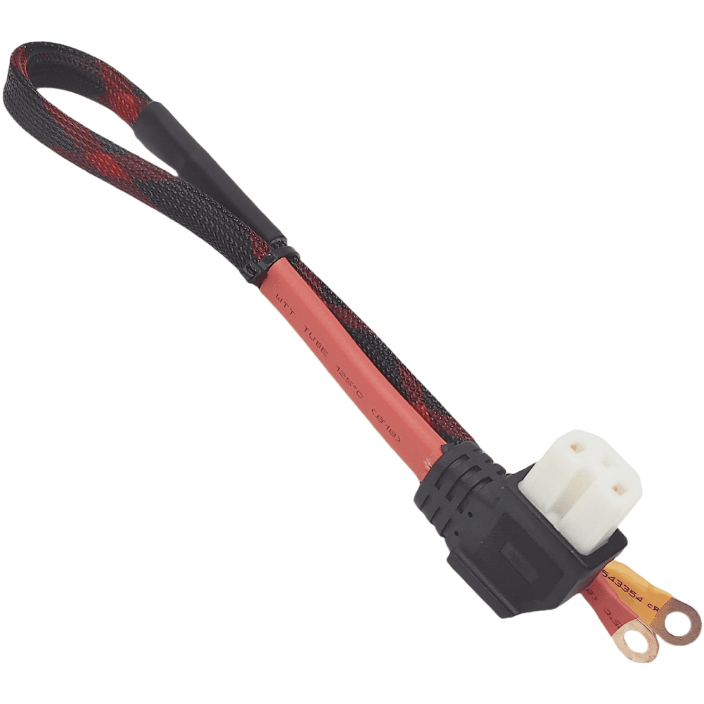 Baguer 10Awg Soft Silicone Power Cable for Electric Vehicles With Red Black Mesh Tube