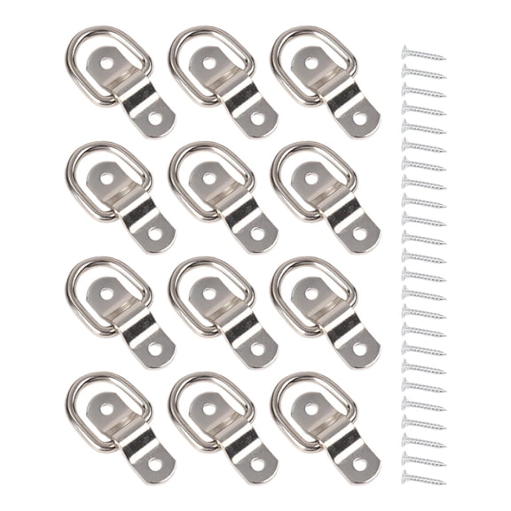 Baguer 12PCS D Type Pull Tab Buckle Door Buckle Cargo Trailer Anchor Point Fixing For Fruck For Vessel Car Accessories