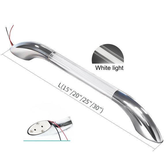 Baguer 13" Assist Handle With Light Led Light Rv Boat Campervan Door Handle 12V