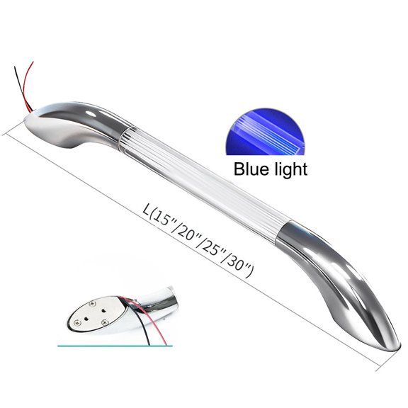 Baguer 13" Assist Handle With Light Led Light Rv Boat Campervan Door Handle 12V