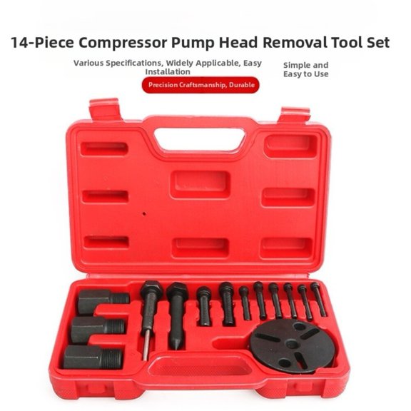 Baguer 14Pcs Car Air Conditioning Compressor Disassembly and Installation tool Kit