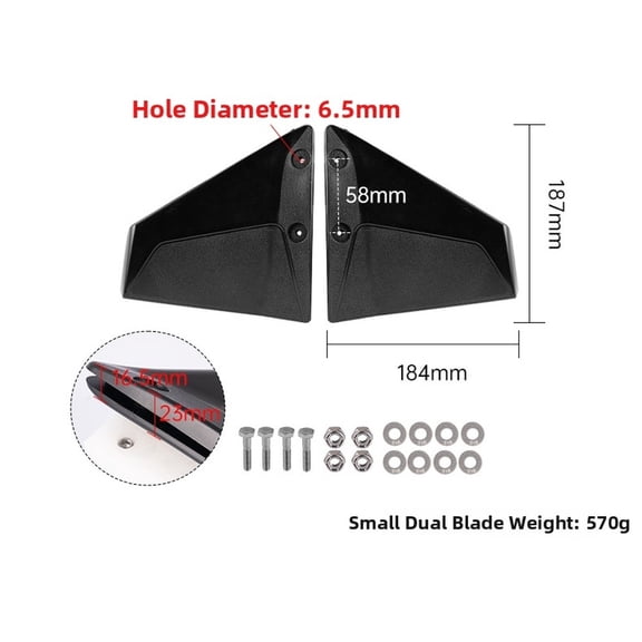 Baguer 1Set Outboard Hydrofoil Replacement for Stabilizer for 40-300Hp Engines Reduce Drag Save Fuel Car Outboard Hydrofoil Accessories