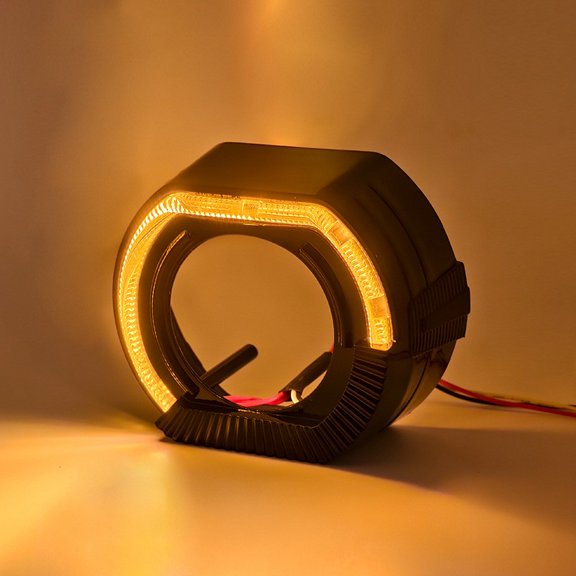 Baguer 2.5 Inch Led Car Light Guide Headlight Bi Xenon Lens Integrated Decorative Cover Fits Most Vehicles