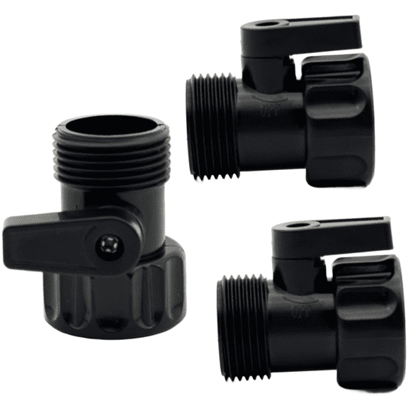 Baguer 3/4 Inch Garden Hose Quick Shut off Valve Plastic Water Pipe Connector