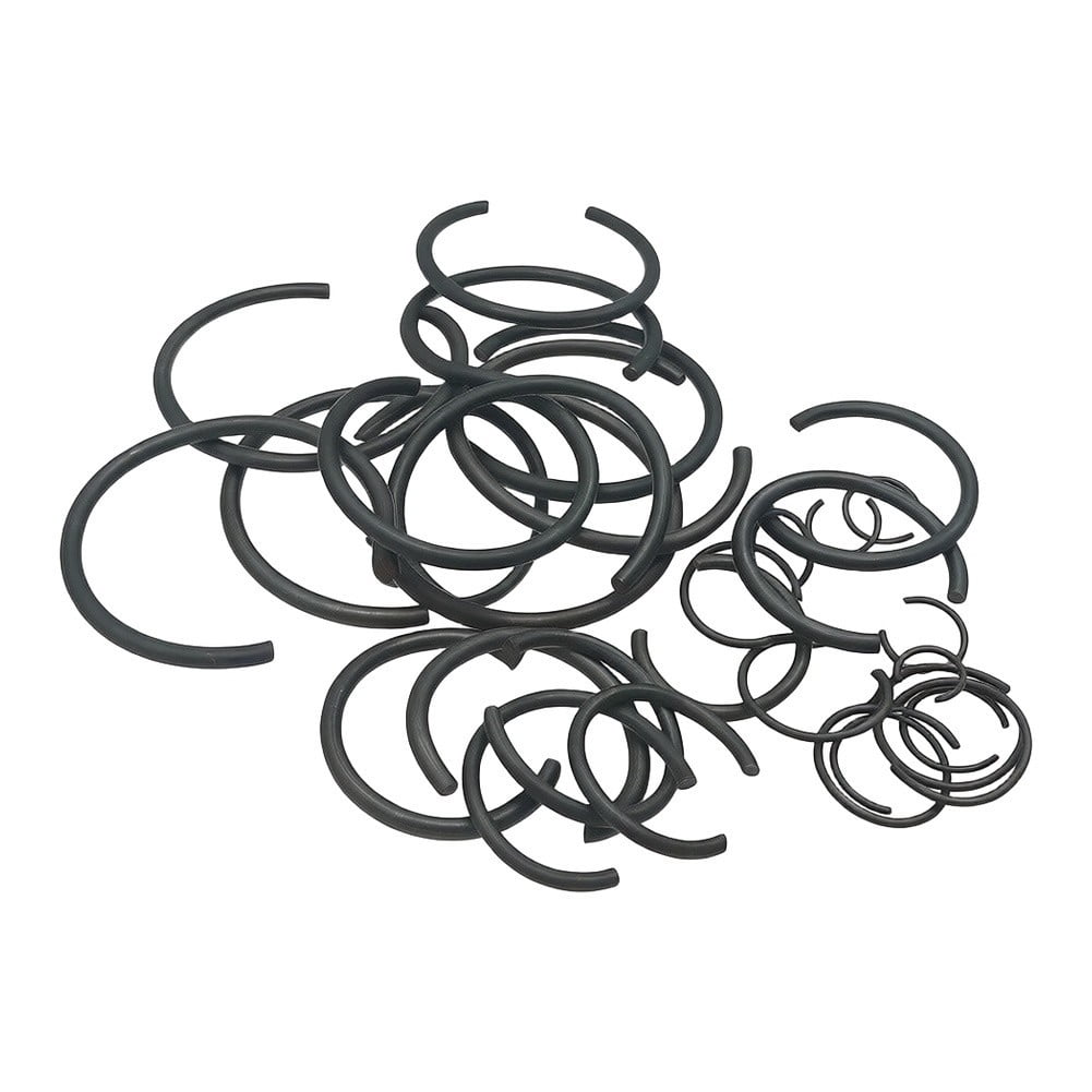 Spring Ring Retainer Baguer 300-Piece Black C-Type Internal Retaining Ring Set, Carbon ...