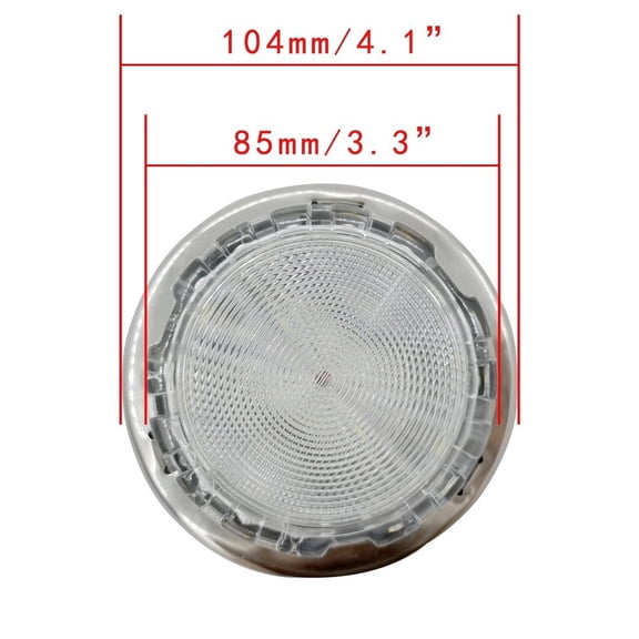 Baguer 4 Inch Plum Blossom Round Led Ceiling Light for Indoor Rv Yacht Marine Work