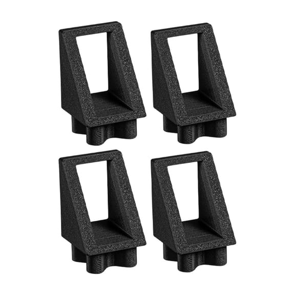 Baguer 4-Pack Black Cargo Blocker for Truck Bed Rail System, Plastic Divider to Prevent Shifting and Secure Gear