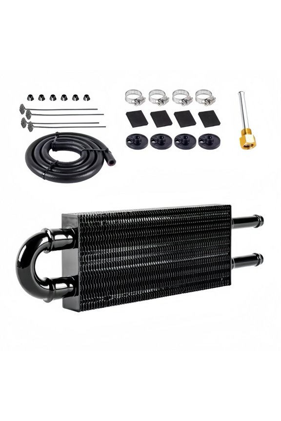 5/16"Transmission Oil Cooler Kit, Aluminium for 2 Pass Tube and Fin Oil Cooler Kit