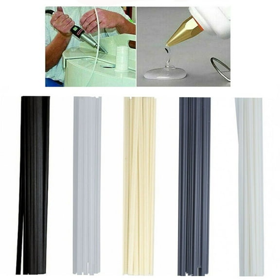 Baguer 50Pcs Welding Rods Abs/Pp/Pvc/Pe 25Cm Welding Stick Fit for Plastic Welder New