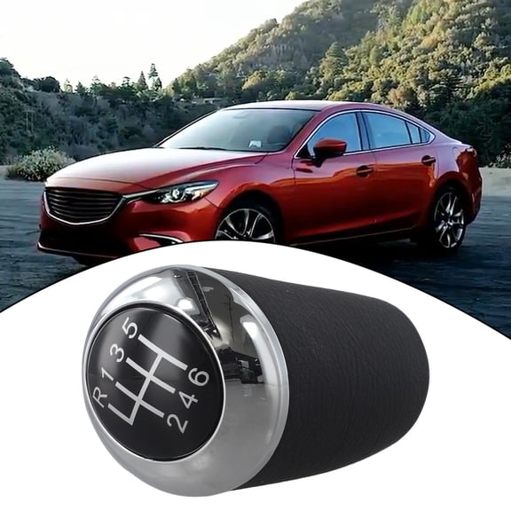 Baguer 6 Speed Gear Shift Knob For Mazda 3 6 Series CX-7 MX-5 2003-2017 Manual Gear Level Head Replacements