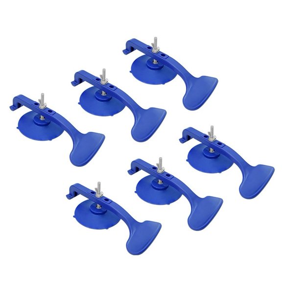 Baguer 6Pcs Abs Rubber Suction Cup Holder for Glass Panel Surround Installation Tasks