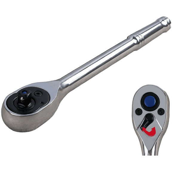 Baguer 72 tooth Ratchet Wrench 1 4 Drive 7 Inch Quick Release Reversible Chrome,Simple Operation, One Step Use, Save Your Time