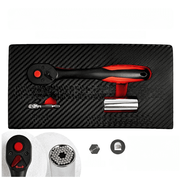 Baguer 72 tooth Reversible Ratchet Wrench Set 3Pcs With Quick Release Design ,Simple Operation, One Step Use, Save Your Time