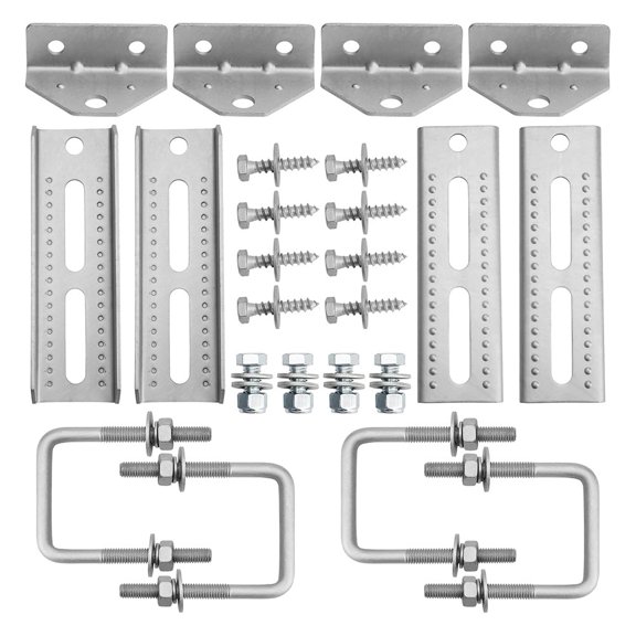 Baguer 8" Galvanized Swivel top Bunk Bracket Kit With Hardware Simple Operation, One Step Use, Save Your Time