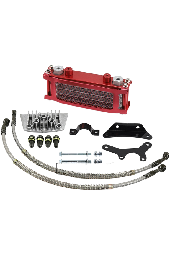Aluminum Oil Cooler Radiator Kit for 50 110Cc Monkey Bike off Road Motorcycle