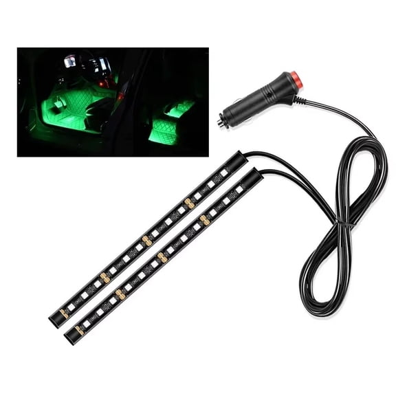 Baguer Ambient Car Light Strip Usb Powered With 24 Leds for Interior Floor and Dashboard Use Easy to Operate On/off Switch