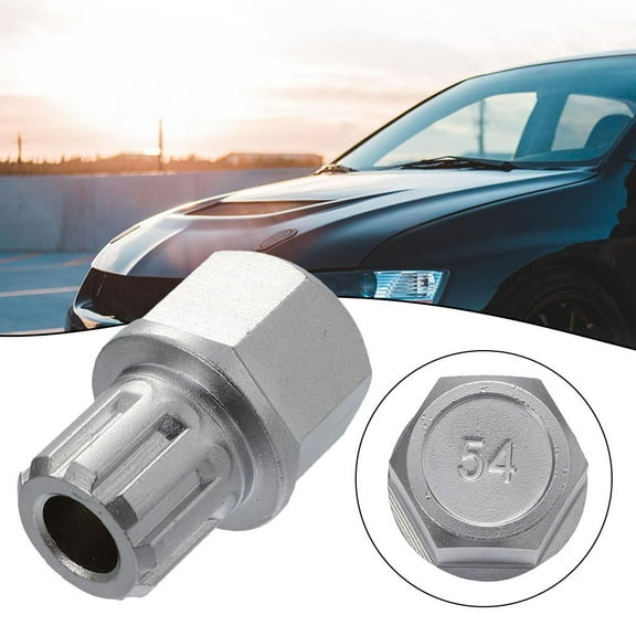 Baguer Anti Theft Wheel Lock Lug Nut for Passat and for Golf 9 Pointy Teeth and 54 Square Teeth Number Locking Nuts for Security