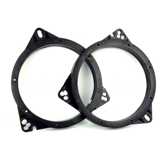 Baguer Automotive Door Gasket Black 6.5In Speaker Spacer Abs Plastic Construction Solid Plastic Construction Front and Rear Door Fit