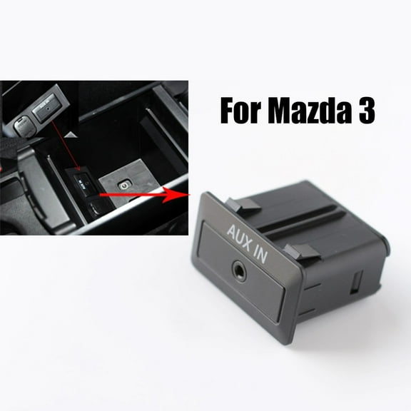 Baguer Aux Audio Interface for Mazda 3 2010 2013 Td7466Dfx 5717 Car Armrest Box Aux In Interface Audio Socket