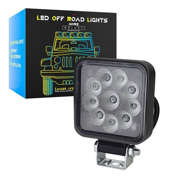 Baguer Black 3 Inch Led Long Lasting Led Flood Light Led Work Light Flood Light Aluminum Alloy Housing Wide Voltage 9 60V Dc