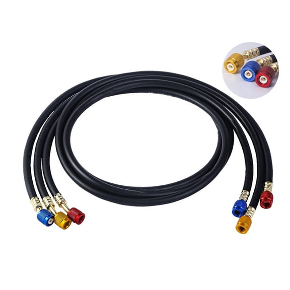 Baguer Black 51 Inches Dual Coolant Tube 1/4" X 1/4" (3Pcs),Simple Operation, One Step Use, Save Your Time