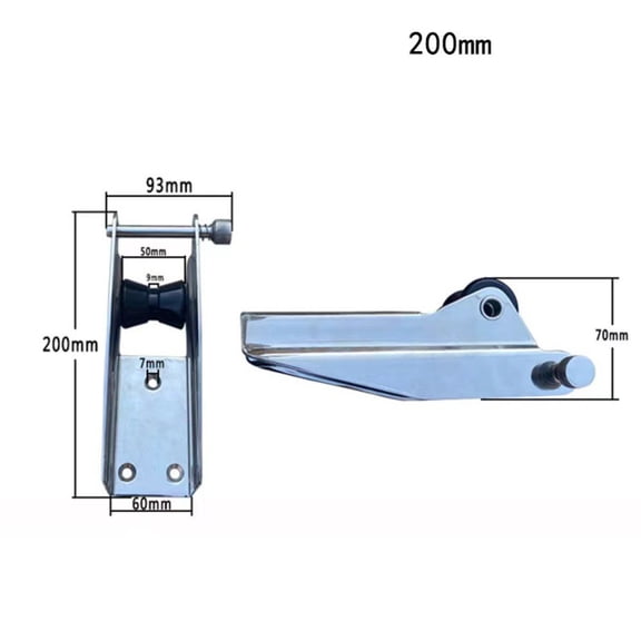 Baguer Boat Bow Anchor Roller Heavy Duty Bracket Yacht Docking Marine Hardware Bow Anchor Roller Replacement Accessories