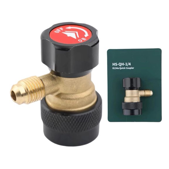 Baguer Car Air Conditioning Qucik Coupler Adapter High/Low Connector for R134A