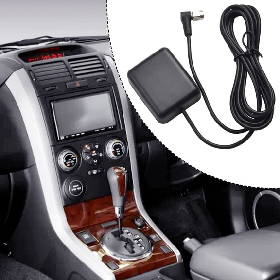 Baguer Car Gps Antenna for Sma Connector With 1.7 Meter Extension Cable Gps Receiver Signal Enhance Device Auto Aerial Adapter