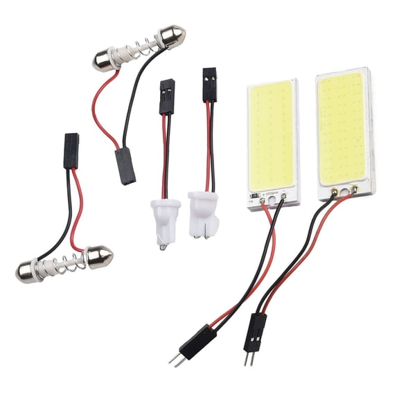 Baguer Car Interior Panel Lamp 12V Car Interior Light Auto Interior Reading Bulb Xenon Hid White 36 Cob Led Dome Map Light Bulbs Bright