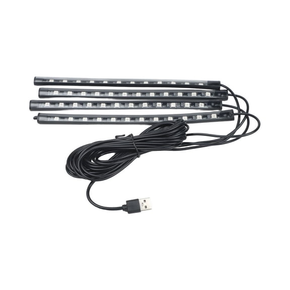 Baguer Car Led Foot Light Strip Usb Powered Decorative Light for Floor and Dashboard