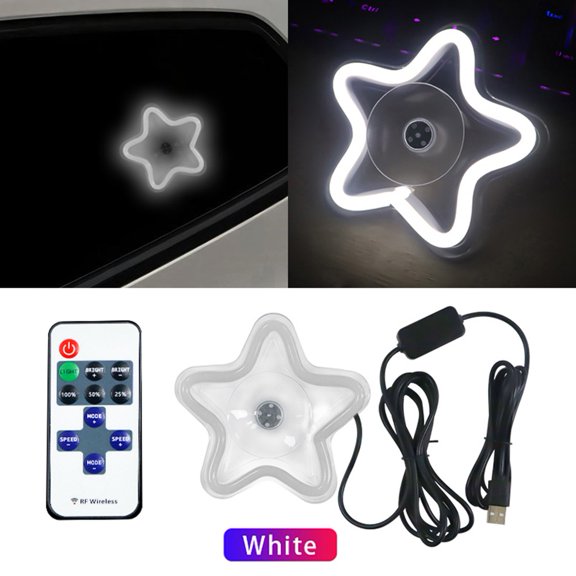 Baguer Car Led Window Light Ambient Light Flashing Glowing Lighting Lamp Led