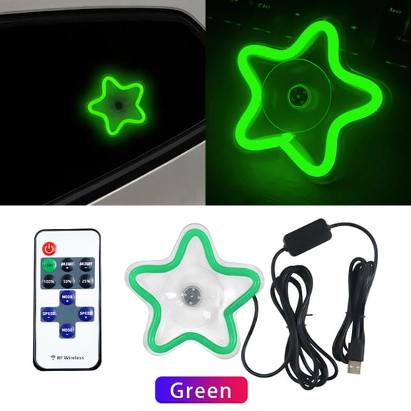 Baguer Car Led Window Light Ambient Light Flashing Glowing Lighting Lamp Led