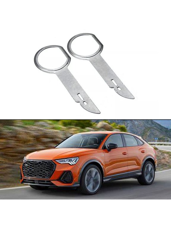 Car Navigation Cd Host Removal Radio Release Keys Din Radio Keys Easy to Use Long-Lasting Stainless Steel for Saloon