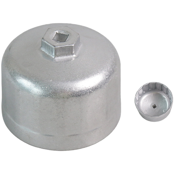 Baguer Car Oil Filter Wrench for Mercedes-Benz for Bmw for Volvo 86.6Mm 16 tooth Deep Oil Filter Wrench With 3/8 Inch Square Drive