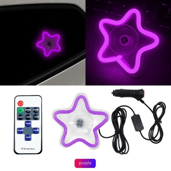 Baguer Car Seven Color Lighting Neon Lights Car Lighting Car Ambient Flashing Light