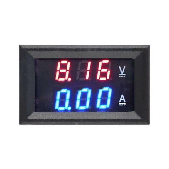 Baguer DC 0-100V Dual LED Digital Voltmeter Ammeter 10A 50A 100A Voltage Current Meter Gauge with Shunt