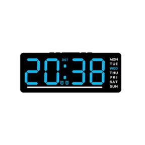 Baguer Digital Alarm Clock Car Interior Multi-Function LED Display Clock For Cars Yachts RV Home Mini Car Dashboard Clock